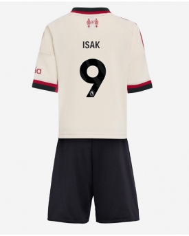 Billige Fotballdrakt Liverpool Alexander Isak #9 Replika Bortedraktsett Barn 2025-26 Kortermet (med bukser)